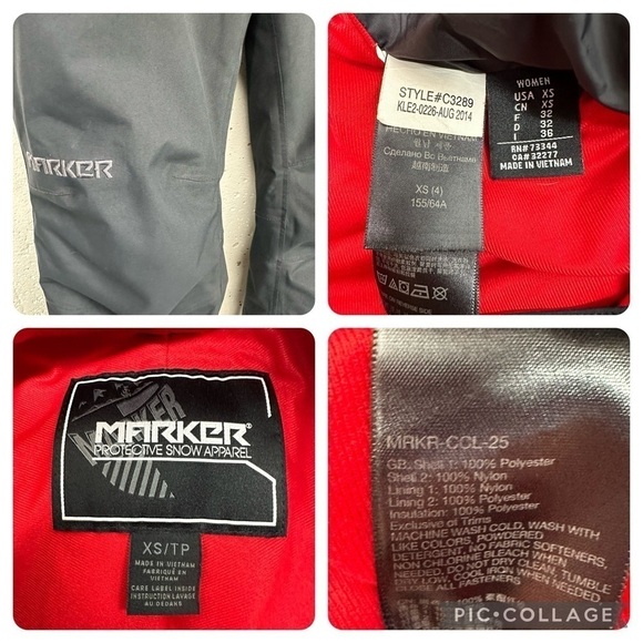 Marker Women’s size XS Black Snowboard Ski Snow Pants - Picture 4 of 14